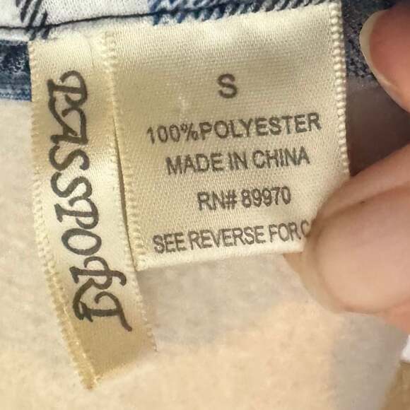 Passport Plaid Shirt - Clothing in Navy Ivory - Picture 5 of 5